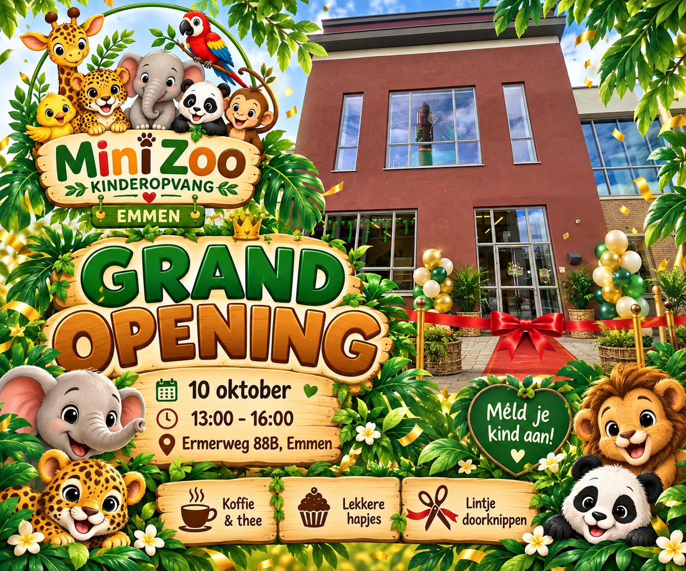 Grand opening op 10 oktober