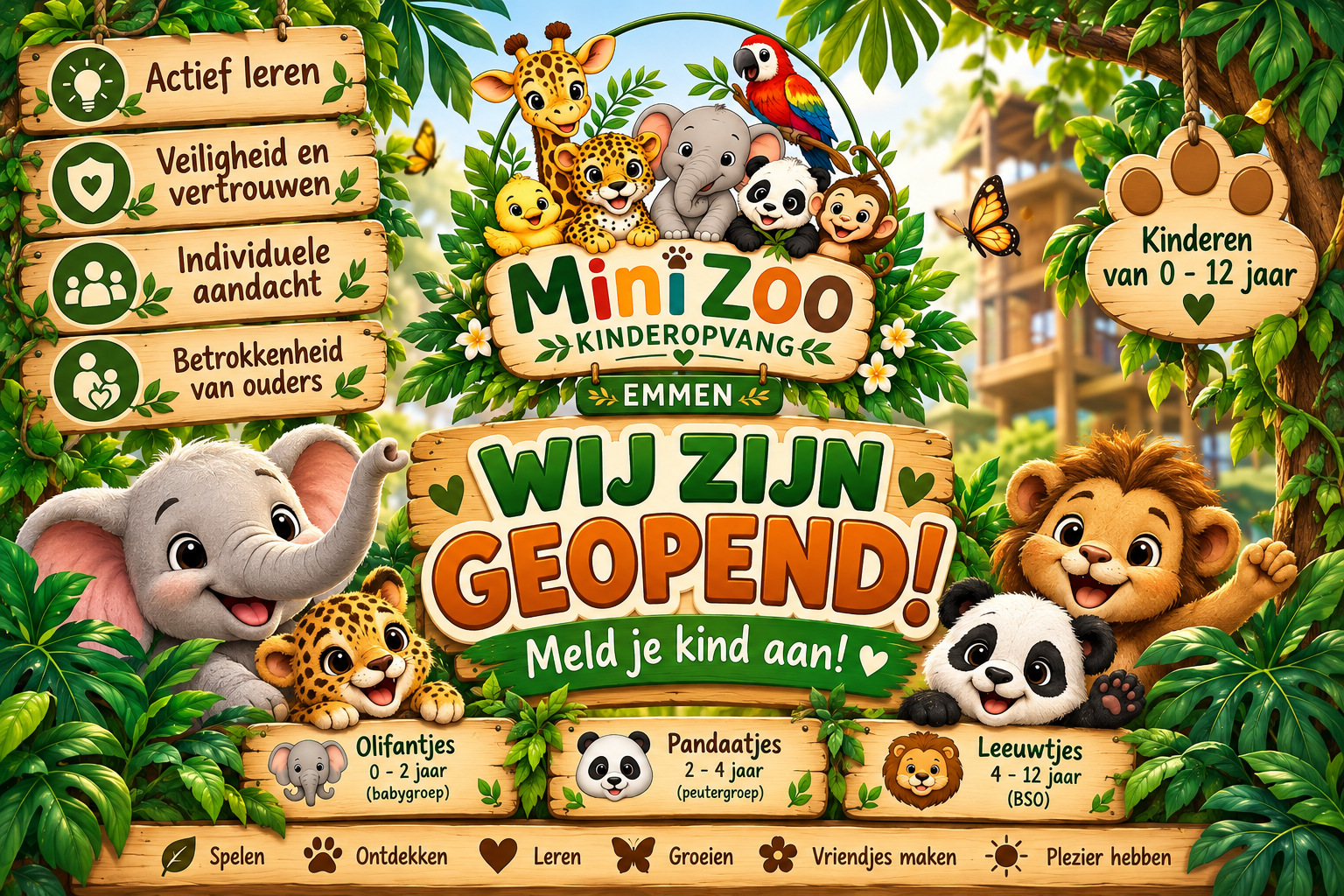 Wij zijn geopend!